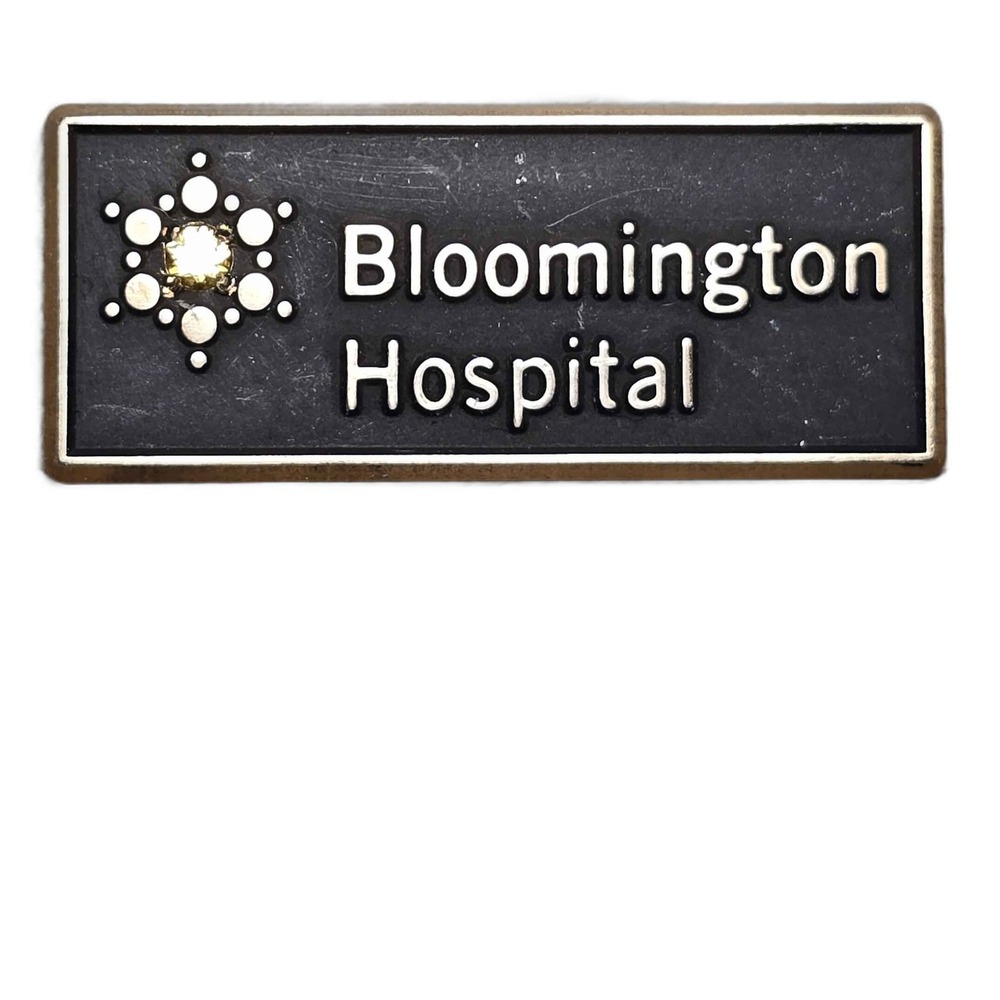 Bloomington Hospital Indiana 10K Gold Filled Lapel Vest Hat Pin H13